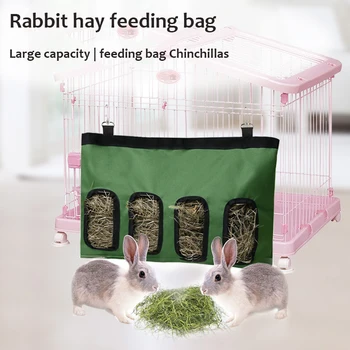 Аксесоари за хранене на домашни любимци, чанта за храненето на зайци, Водоустойчива чанта за сено, Голяма малка чанта за сено от чинчила за заек, аксесоари за домашни любимци