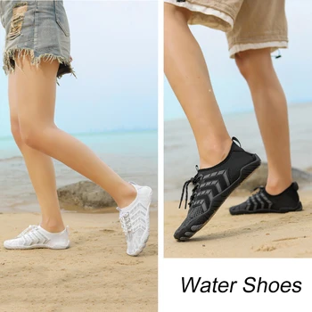 Плажни обувки за водни разходки, нескользящая плажни обувки за плуване, бързосъхнеща дишаща износостойкая Спортни обувки за бягане във фитнеса