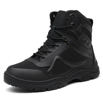 Тактически Обувки За Мъже, Мъжки Туристически Мини Армейските обувки в стил Милитари, Планинарство, Трекинг, Къмпинг, Тренировочная спортни обувки