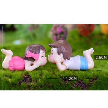 2 бр./компл., двойката креативни сватбени кукли са ръчно изработени в китайски стил, декорация с микро-пейзаж