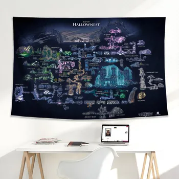 Кухи рицар HD игрова карта, плакат, на гоблени, на фона на плат, стенни художествена тъкан, водоустойчив плат подвесная