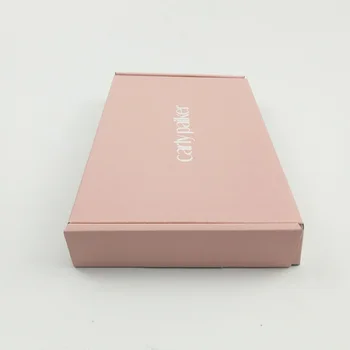 лого изработен по поръчка кутии перевозкы на пратката опаковане на козметични средства дизайн customizd елегантен от гофрирана хартия