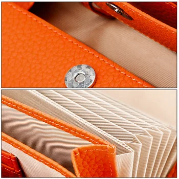 Жена RFID-клатч от естествена кожа, идентификационен номер на Кредитна банка, визитница, джоб за монети, чанти-портфейли, Луксозни портмоне с цип за дами и момичета
