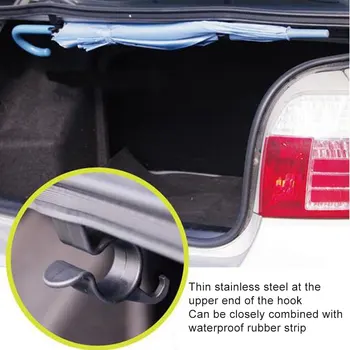 Скоба за чадър за куките в багажника на колата, аксесоари за вътрешни шкафове за съхранение, Мултифункционален универсален автомобилен държач за чадър