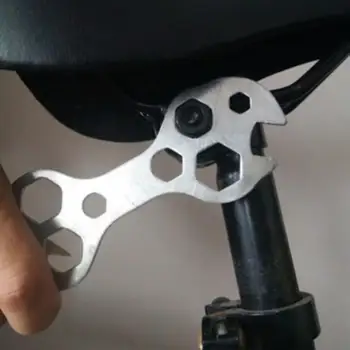 Гаечен ключ за велосипед с различни размери От поцинкована Стомана, инструменти за ремонт на Велосипеди с вътрешен отвор 8-17 мм, аксесоари за планински Велосипед