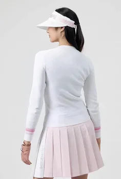 Корейската оригиналната единично облекло за голф, Дамски пуловер, вязаный Спортен Универсален случайни топ за голф