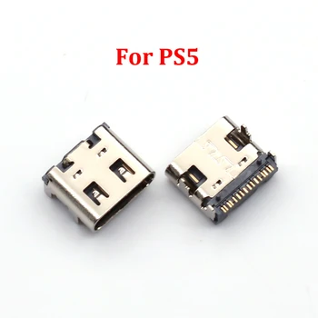 5 бр. Конектор за зареждане Micro USB C джак Type-C Зарядно устройство за конзолата PlayStation 5 Dualshock PS5