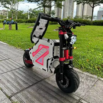 Комфортен електрически скутери капацитет от 15 000 W, 72, за възрастни на големи разстояния, с 14-инчов дебели гуми, комбинациите електронен скутер, мотоциклет с управление чрез приложение