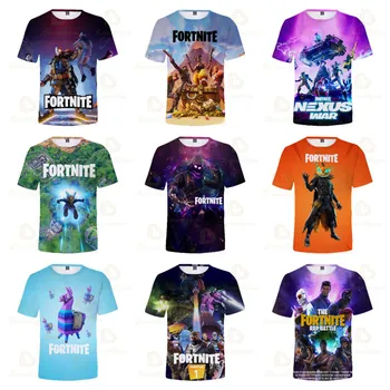 Fortnite Battle Hero Victory Royale Шутър на 3D тениска Облекло Тениска Детска шутър Детски блузи с герои За момичета и момчета