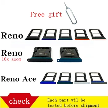 За OPPO Reno версия с 10-кратно увеличение ACE RenoAce, тава за SIM-карти, слот за адаптер сим-карти и притежател на тавата за карти Micro SD карта с пин-код
