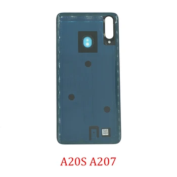 Нова делото За Samsung Galaxy A20s A207 A207F A207M Оригинален Корпуса на телефона Задната част на капака на Отделението за батерията на Задния Панел Калъф С Лепило