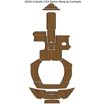2016 Cobalt CS3 Плавательная Платформа Кокпит Мат Лодка EVA Пяна Изкуствен Лик Палубни Подложка За Пода в Основата Самоклеящийся SeaDek Gaterstep Стил