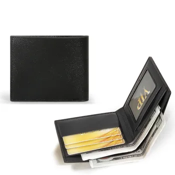 2023 Нов Мъжки портфейл от изкуствена кожа, Мъжки Кратък чантата си в бизнес стил, чанта за карти, Многофункционален Портативен мъжки портфейл с Голям капацитет