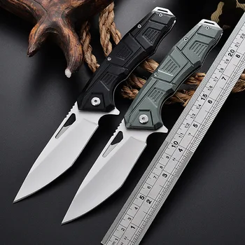 Джобен нож със стоманени остриета 3CR13 сгъваем нож с алуминиева дръжка 56HRC ловни ножове външни EDC режещи инструменти Нож за оцеляване