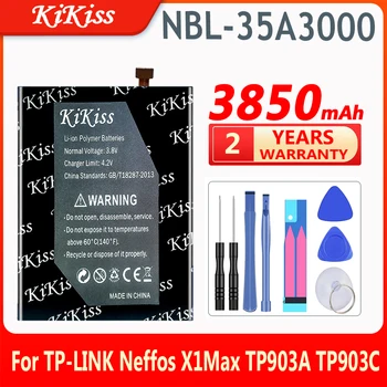 KiKiss 3850 ма Взаимозаменяеми Батерия NBL-35A3000 за Батерии на мобилни телефони TP-LINK Neffos X1Max TP903A TP903C