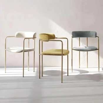 Съвременно обяд стол, Индивидуално стол за кафе, Мека Кухненско Коса Обяд стол Nordic Silla Nordica Мебелите за дневна