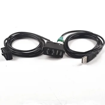 USB Aux ключа + Кабелен адаптер 12PIN за BMW E85 E86 Z4 E83 X3 за MINI COOPER