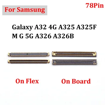 20-50 броя 78Pin USB Зарядно Устройство, Зарядно устройство за зареждане на Портове и Конектори Гъвкави печатни Платки Гнездо върху дънната платка За Samsung Galaxy A32 4G A325 A325F M G 5G A326 A326B
