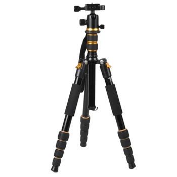 160 см Алуминиева Поставка За Статив за Фотоапарат DSLR Камера Лек Пътен Статив С топка глава на 360 ° е Подходящ за Canon/Sony/Nikon