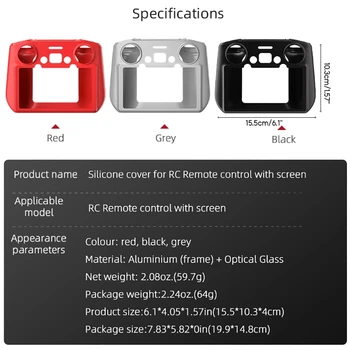 Силиконов прахоустойчив защитен калъф със защита от пръстови отпечатъци за Mini Pro 3 Директна доставка