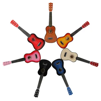 21-Инчов ukulele от липа, 6 Струни, малка Акустична китара, музикални инструменти за деца, Образователна играчка за начинаещи