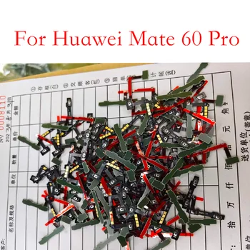 10 бр. за Huawei Капитан 60 Pro Mate60pro Бутон за регулиране на силата на звука на хранене Гъвкав кабел Страничен клавиш за включване-изключване на Бутоните за управление на Резервни части
