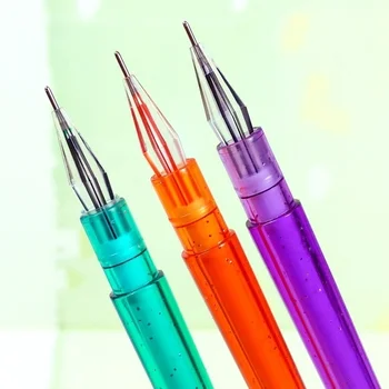 4 бр. канцеларски материали мультяшная дръжка с прекрасни паун с пера 0,38 мм гел химикалка цветна писалка за подпис Хубави подаръци случайни