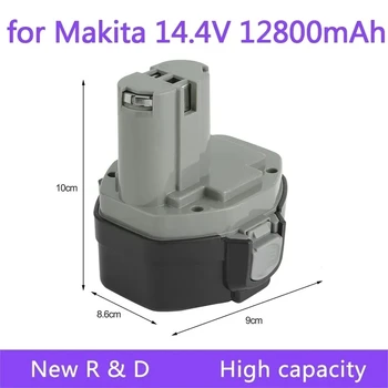 De Batería repuesto para Makita, 14,4 V, NI-MH, 12800mAh, 14,4 V, PA14, 1420, 1422, 1433, 1434, 1435, 1435F, 192699-A