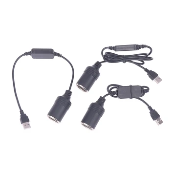 Автомобилни запалки с конектор USB от 5 до 12 v, адаптер за конвертор, кабел контролер, Штекерный конектор, аксесоари за интериора на колата
