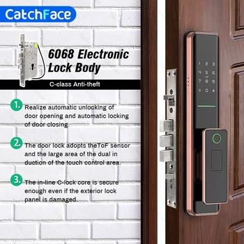 TTlock Интелигентна система за заключване на вратите с отпечатъци от пръсти, Блокиране на приложения, Отключване на Bluetooth, Заключване за Сигурност, Електронен секретни автоматично заключване на вратите