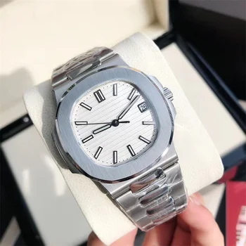 2023 Нови луксозни часовници Бизнес Водоустойчив мъжки часовник С нежна дата от неръждаема стомана, автоматично мъжки часовник