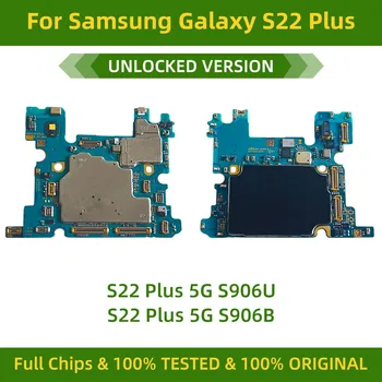 100% Оригинална Разблокированная дънна Платка S22plus 5G S906U За Samsung Galaxy S22 Plus 5G S906B Logic Board С Пълен Тест на чипове