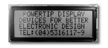 Съвместим LCD дисплей за панела на дисплея POWERTIP PC2004 PC2004M-P2 PC2004M