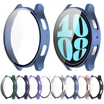 Защитно фолио + калъф за Samsung Galaxy Watch 6 40 мм 44 мм Броня с Пълно покриване на Аксесоари Защитна рамка, Сменяеми калъфи