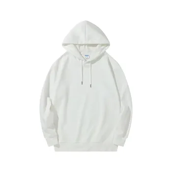 Пролетно-есенен пуловер, шапка, хлопчатобумажный пуловер с мъниста, работно облекло, рекламни риза, пуловер с бродерия в бял цвят