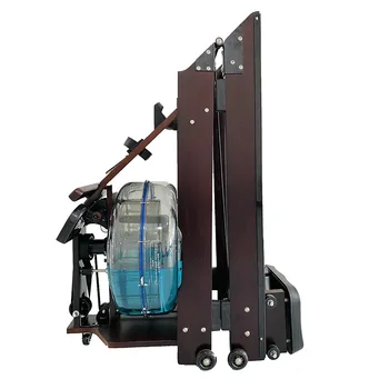 MIYAUP Home Професионален мъжки симулатор за фитнес, Сгъваем, с регулируемо хидравлично съпротивление, Гребане машина за вода