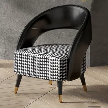 Скандинавските единични диванные столове, Леки луксозни столове за дневна, Модерно обзавеждане за всекидневна, прости творчески кът, столове с облегалка