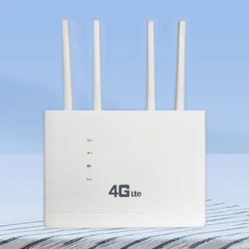 САЩ/ЕС Включете WiFi Рутер 150 Mbps Мрежов Модем Външна Антена СИМ-карта 4 Мрежови портове Широк Обхват на Безжична Точка за Достъп