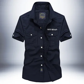 Мъжки Ежедневни риза от 100% Памук, Градска Мода Риза Свободно, Намаляване, Висококачествена Мъжка Тениска За Туризъм и Риболов На открито, Голяма 5XL