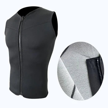 Нов 4 мм суперэластичный мъжка жилетка за гмуркане без ръкави, с подплата от топла кърпа за студен и топъл гмуркане, палто, жилетка с цип
