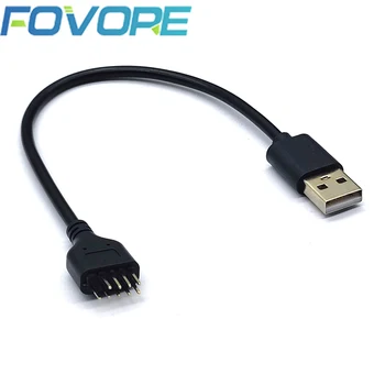 НОВ USB-конектор, USB удължителен кабел, USB2.0-9-пинов конектор 9-пинов конектор за свързване на външни USB A към дънната платка на КОМПЮТЪР, Вътрешен кабел за предаване на данни