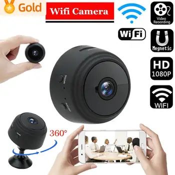 Мини камера A9 Wifi Безжични Охранителни Видеокамери за Нощно Виждане Мобилна камера за Видео Наблюдение HD 1080P Умен Домашен Монитор