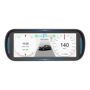 Авто HUD Главоболие Дисплей за Tesla, Модел 3 Y 2019 2020 2021 2022 Автомобилен LCD уред 6,8-Инчов HD IPS Екран Измерване на Скоростта на
