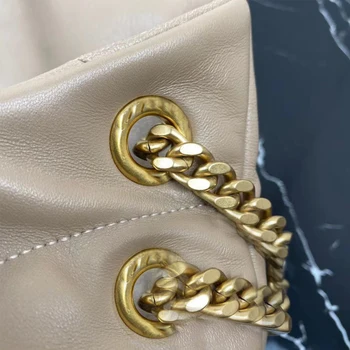 Нова Мода Класически Дамски чанта от овча Кожа с Чанта през едно рамо в Ретро стил и Луксозна Дамска чанта