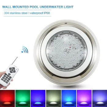 Led лампа за басейни от неръждаема Стомана, IP68 Водоустойчив 12V Открит RGB Подводна лампа Pond LED Piscina Luz Потопяеми Лампи