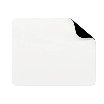 Бяла Подложка за мишка от мека кожа с шарени Личи, нескользящая основа, водоустойчив, за дома/офиса/игри, 10x8 см