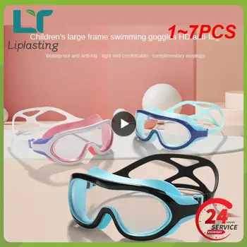 1-7 бр. очила за плуване, Късогледство, Професионални фарове за UV очила За Плуване, Мъжки, Женски, Силиконови Диоптрийные Очила за плуване, спортни очила