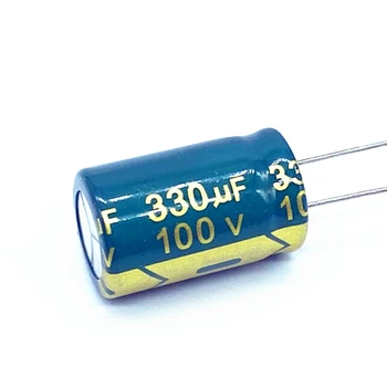 100 бр./лот, висока честота на низкоомный алуминиеви електролитни кондензатори 100 330 справедливост, размер 13 *20 330 icf 20%