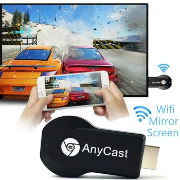Anycast M2 Plus Miracast TV Stick Адаптер Wifi Огледален дисплей на Приемника Ключ Chromecast Безжичен 1080p за ios и Android