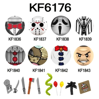 KF6176 KF6175 Мини Строителни блокове, Тухли Фигури на герои от Филми на ужасите за Хелоуин Забавни играчки за деца KF6173
